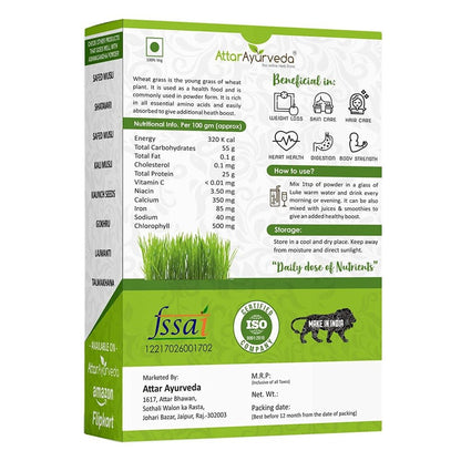 Attar Ayurveda Wheat Grass Powder uses
