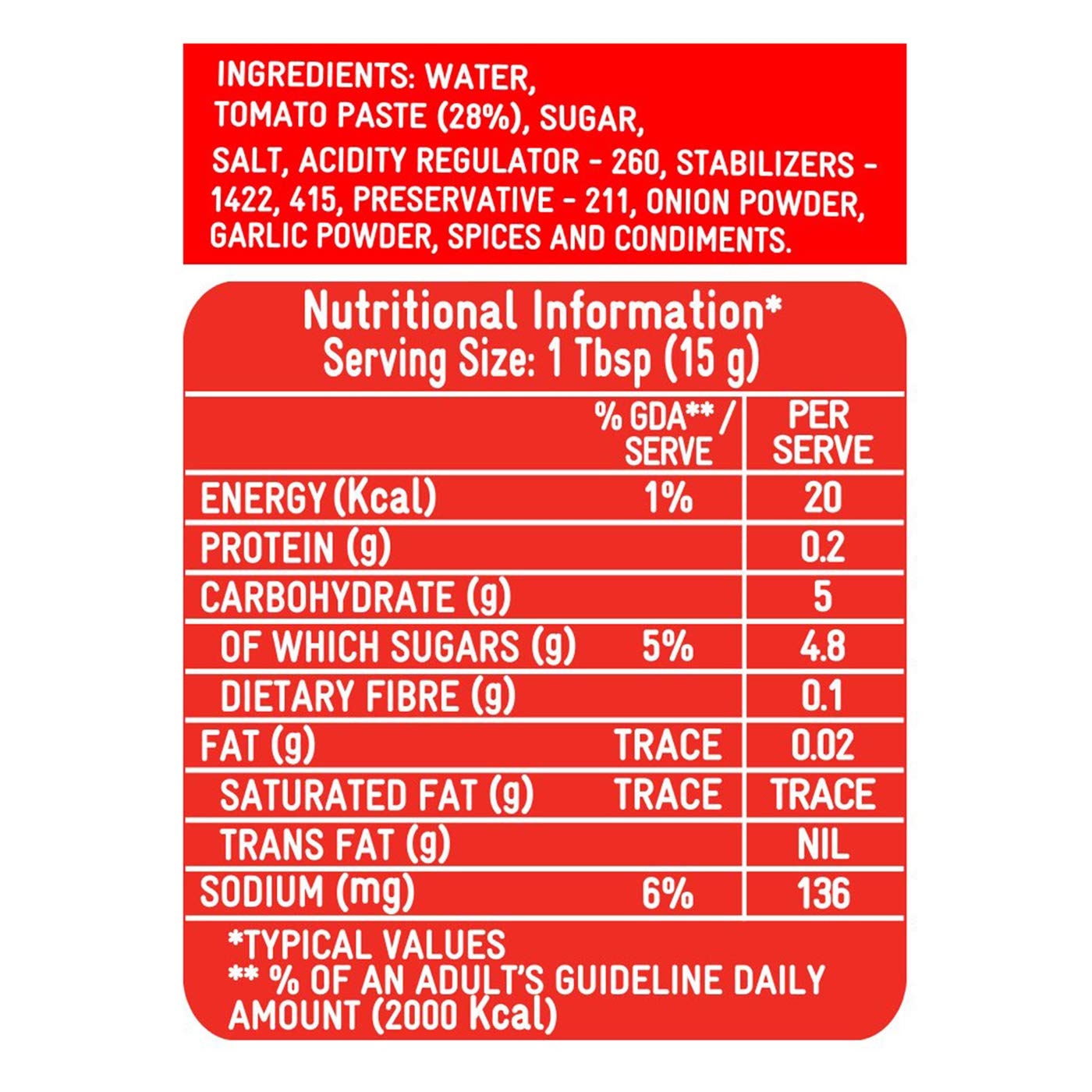 Kissan Fresh Tomato Ketchup