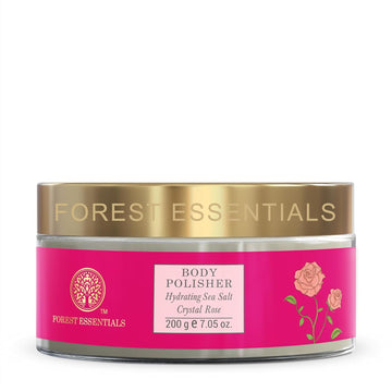 Forest Essentials Body Polisher Hydrating Sea Salt Crystal Rose - Distacart