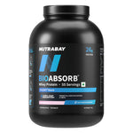 Thumbnail for Nutrabay BioAbsorb™ Whey | ProDiFi™ for Ultra-Fast Absorption | 26g Protein | Strawberry, | No Bloating | No Added Sugar | Fast Recovery | India's 1st Blend of Fiber, Probiotics & Enzymes