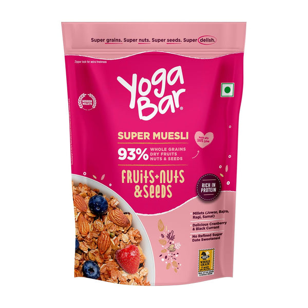 Yoga Bar Fruits, Nuts + Seeds Wholegrain Muesli