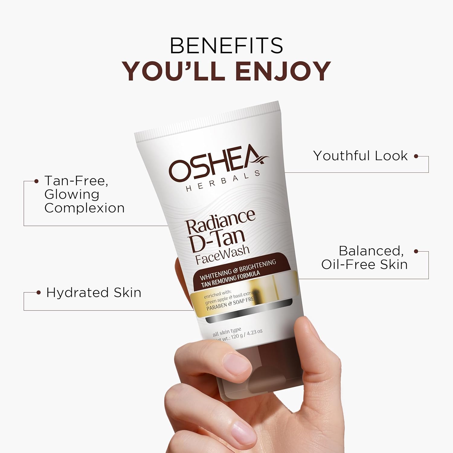 Oshea Herbals Radiance D-Tan Face Wash - Distacart