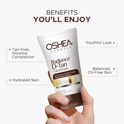 Oshea Herbals Radiance D-Tan Face Wash - Distacart