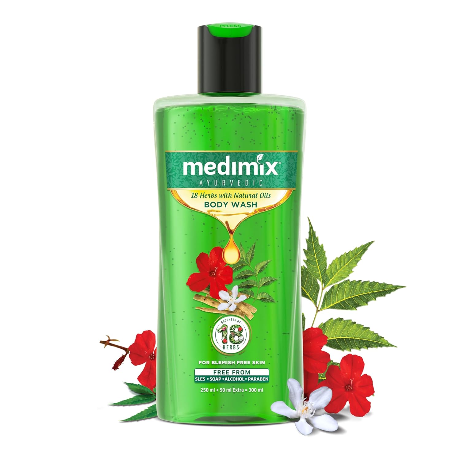 Medimix Ayurvedic 18 Herbs Body Wash With Natural Oils - Distacart