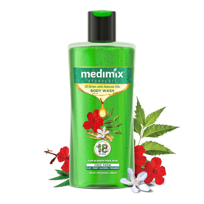 Medimix Ayurvedic 18 Herbs Body Wash With Natural Oils - Distacart