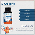 Thumbnail for Vokin Biotech L Arginine 500mg 90 Capsules With Essential Amino Acid and Nitric Oxide