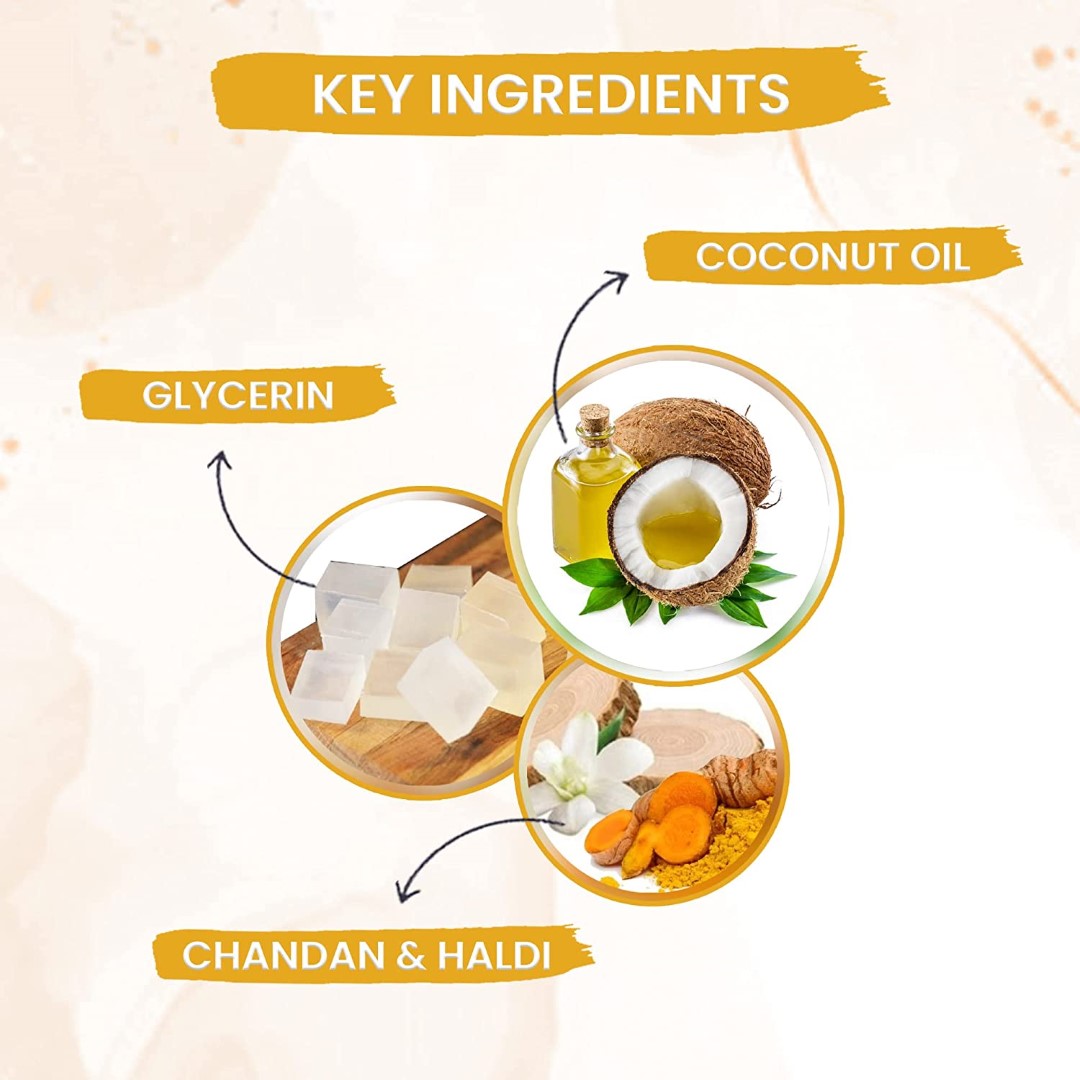 byPureNaturals Chandan Haldi Soap - Dista
