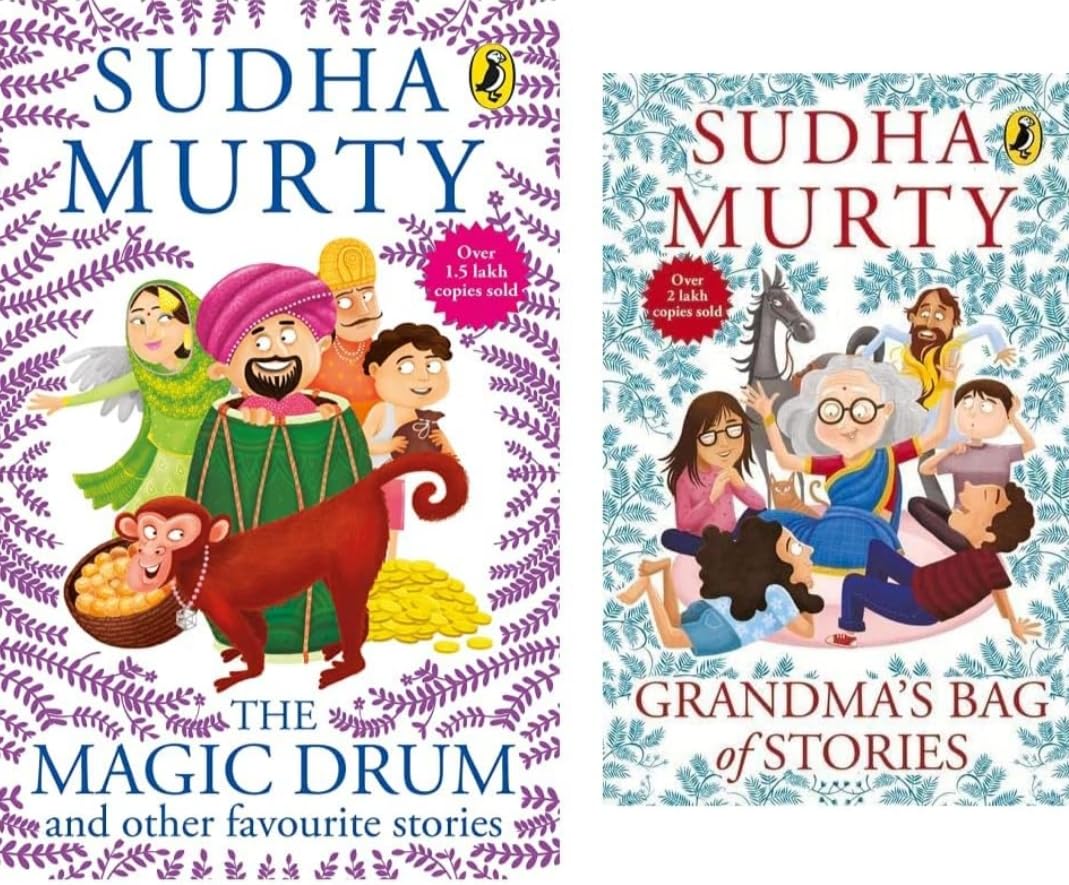 Sudha Murty's Two Children's Story Collection - The Magic Drum And Grandma's Bag of Stories (Sudha Murty Children's Stories)