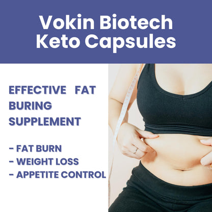 Vokin Biotech Keto Advaced Weight Loss Formula with Green Tea Extract Garcinia Combogia 60 Capsules For Men and Women