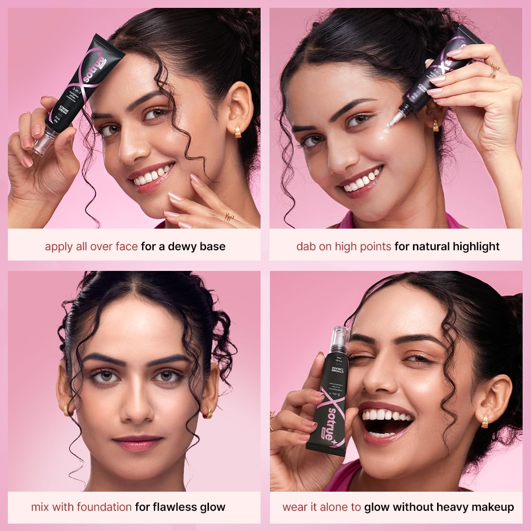 Sotrue Strobe Illuminating Cream + Moisturizer With Hyaluronic Acid - Pink - Distacart