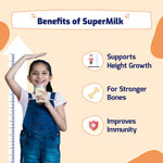 Thumbnail for Gritzo SuperMilk Height+ (7-12y Girls), 10g Protein (Creamy Vanilla) - Distacart