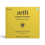 Thumbnail for Arth Isabgol Powder | Psyllium Husk with Inulin & Curcumin | Fiber for Constipation relief & Bloating | Mango Peach Flavour | 6g x 20 Sachets