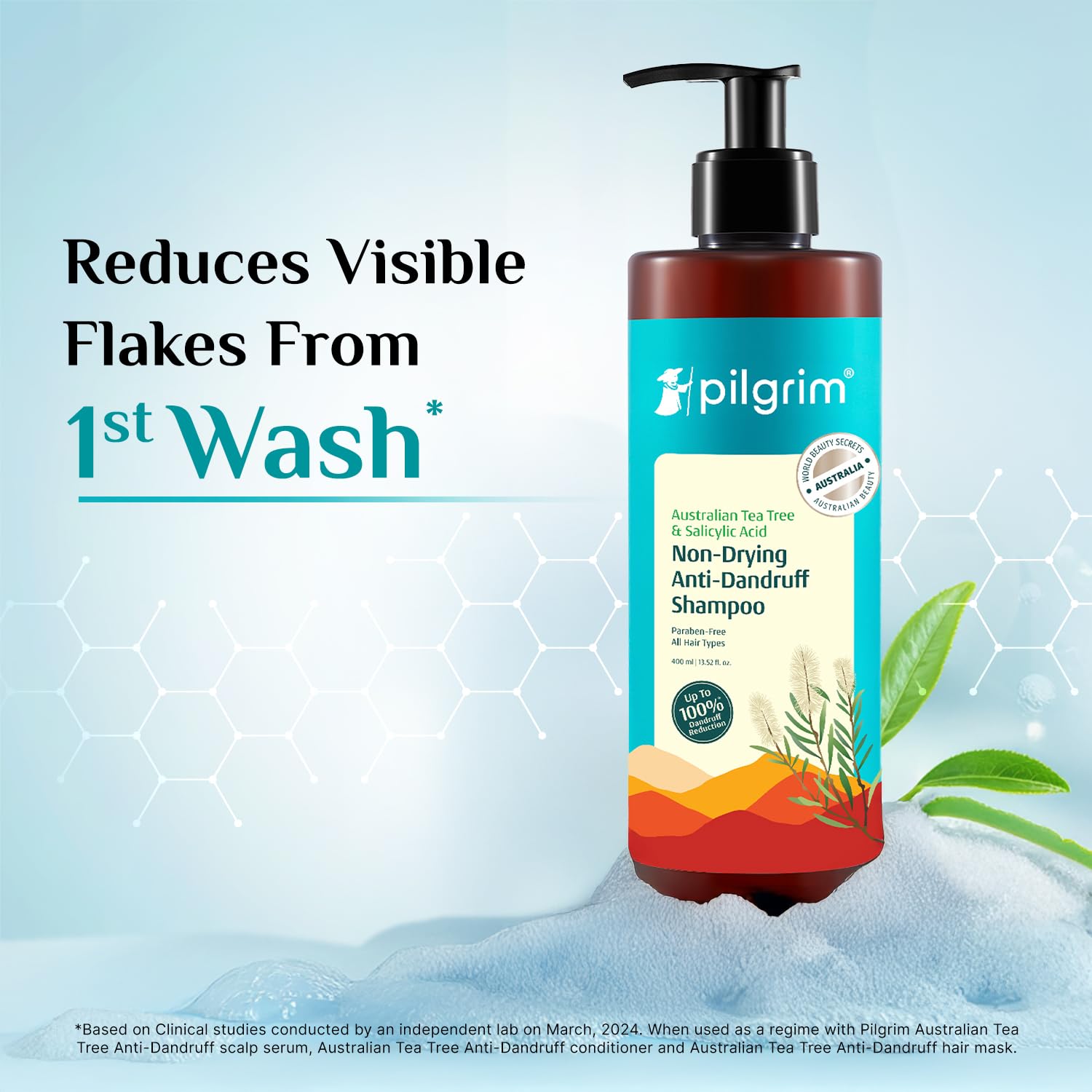 Pilgrim Australian Tea Tree Non-Drying Anti-Dandruff Shampoo