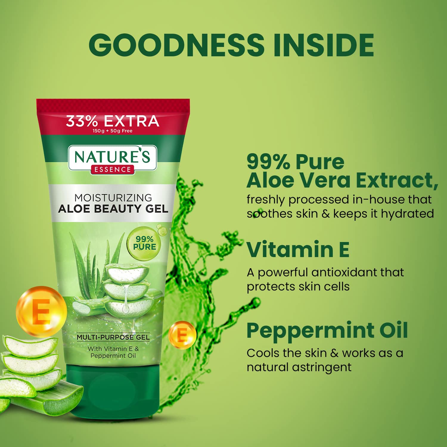 Nature's Essence Aloe Beauty Gel With Neem - Distacart