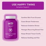Thumbnail for Arth Tender Breast Support, 1000mg Breast Care Capsules | Natural Relief for Breast Discomfort (during hormonal changes) | Helps in breast soreness and sensitivity | Formulated with Evening Primrose Oil, Vitamin E, and Vitamin B6 | 60 Veg Capsules