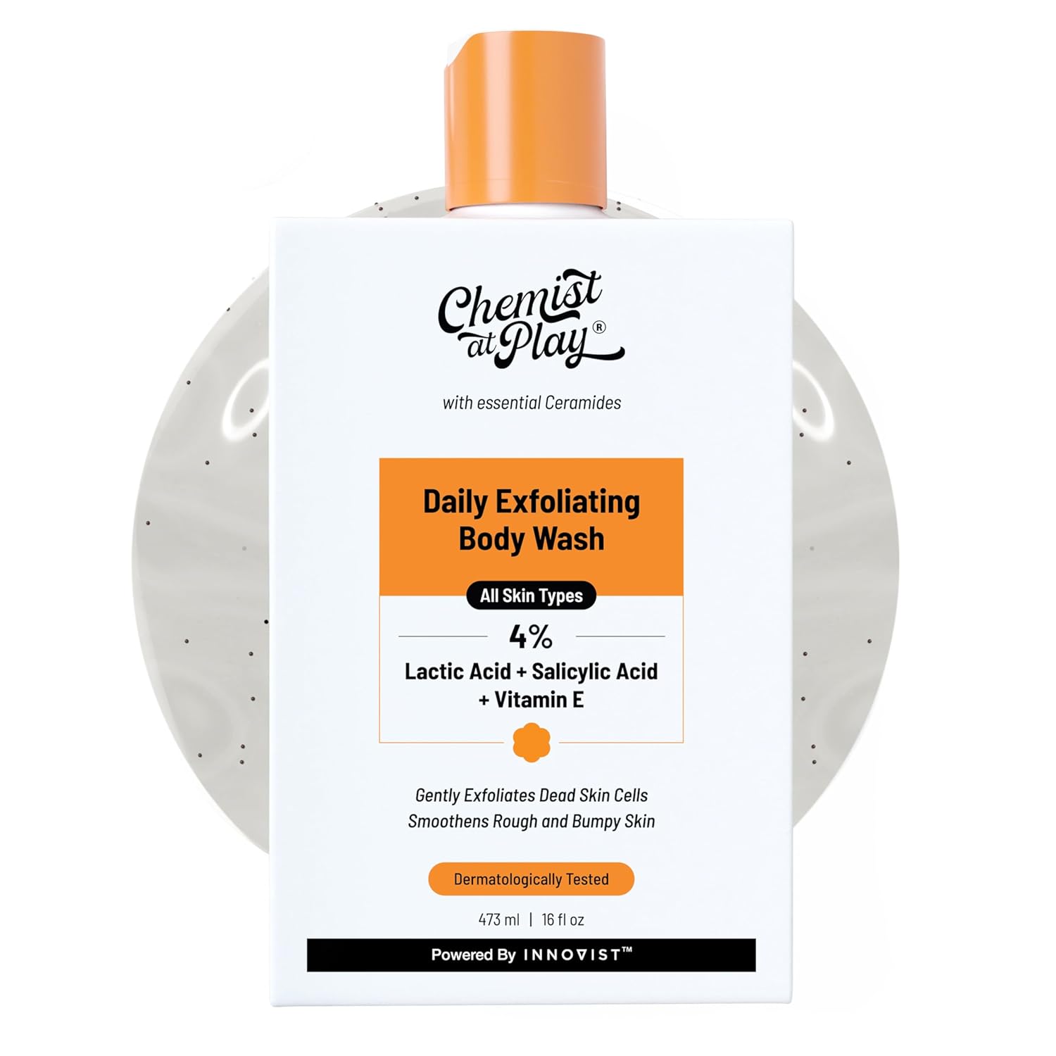 Chemist At Play Exfoliating Body Wash, 4% (Salicylic Acid, Vitamin E and Lactic Acid) - Distacart