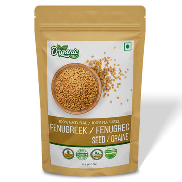 Organic Zing Fenugreek Seeds Also Known As Methi Seeds and Trigonella Foenum-Graecum Vegan | Preservative Free | Resealable Pack - Distacart