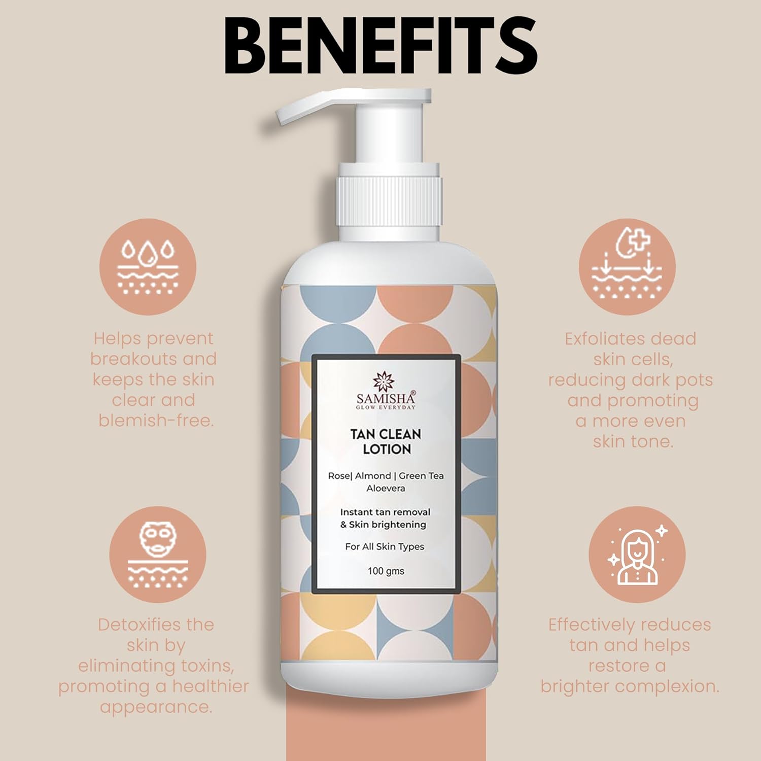Samisha Tan Clean Cream - Distacart