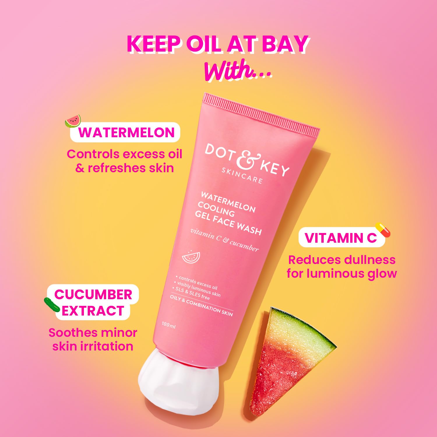 Dot & Key Watermelon Superglow Gel Face Wash