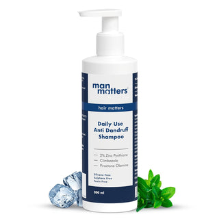 Man Matters Anti Dandruff Daily Use Shampoo, Reduces Dandruff, Flaking & Soothes Scalp Irritatio - Distacart