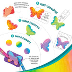 Thumbnail for Imagimake Stamp Art - Garden - Stamps for Kids with Easy Blending Pens | Arts and Crafts for Kids Ages 3-5 | 3 to 5 Year Old Girl Gifts & Boy Gifts | Coloring Set