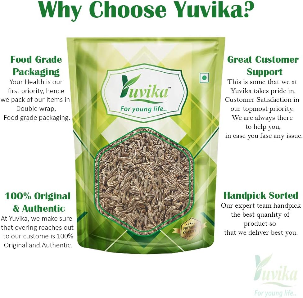 Yuvika Jeera Safed - Cuminum Cyminum - White Cumin Seeds