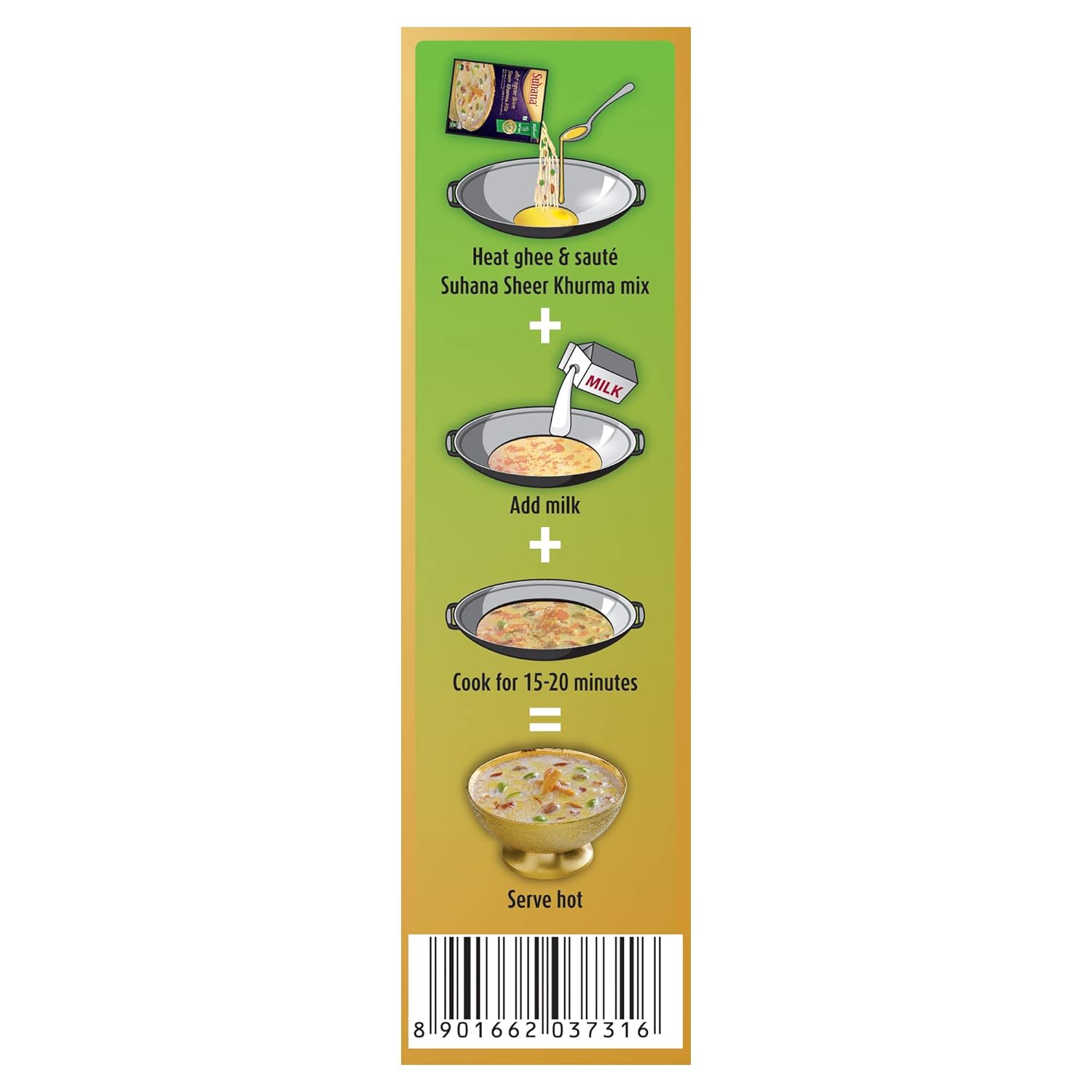 Suhana Sheer Khurma Instant Mix 150g Box - Pack of 4