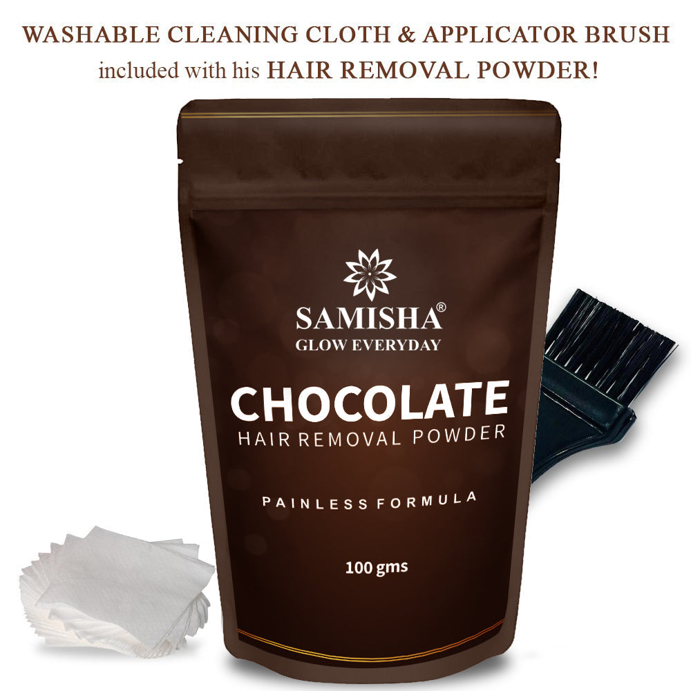 Samisha Chocolate Bikini Hair Removal Powder - Distacart