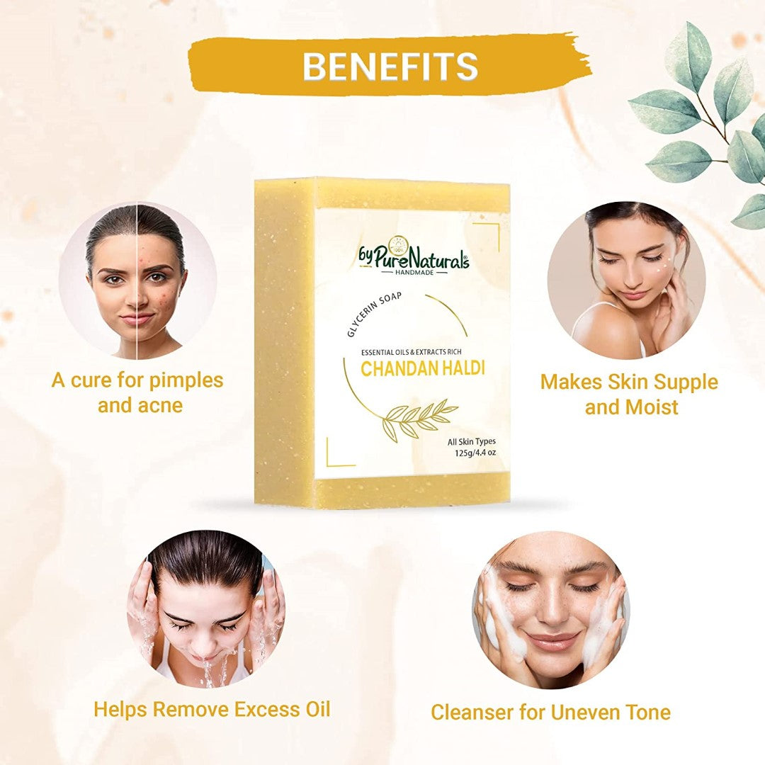 byPureNaturals Chandan Haldi Soap - Dista