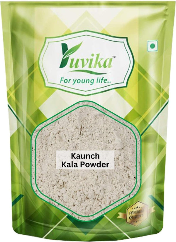 Yuvika Beej Kaunch Kala Powder (Without Peel) - Mucuna Pruriens - Black Kaunch Seeds Powder | Cowhage