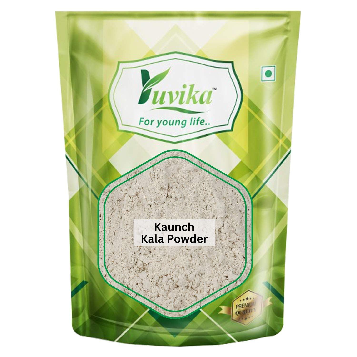 Yuvika Beej Kaunch Kala Powder (Without Peel) - Mucuna Pruriens - Black Kaunch Seeds Powder | Cowhage