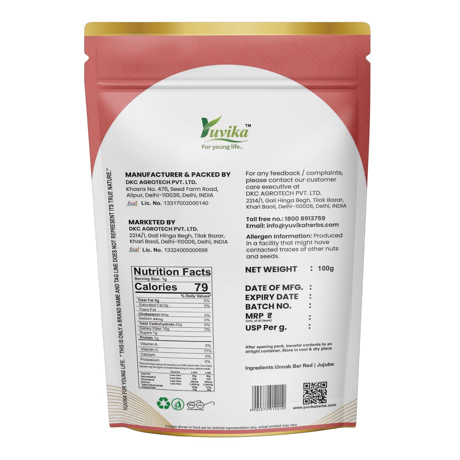 Yuvika Unnab Ber Red - Zizyphus Sativa Gaetn - Jujebe