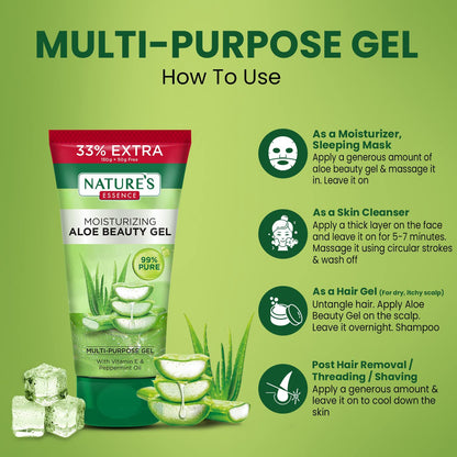 Nature's Essence Aloe Beauty Gel With Neem - Distacart