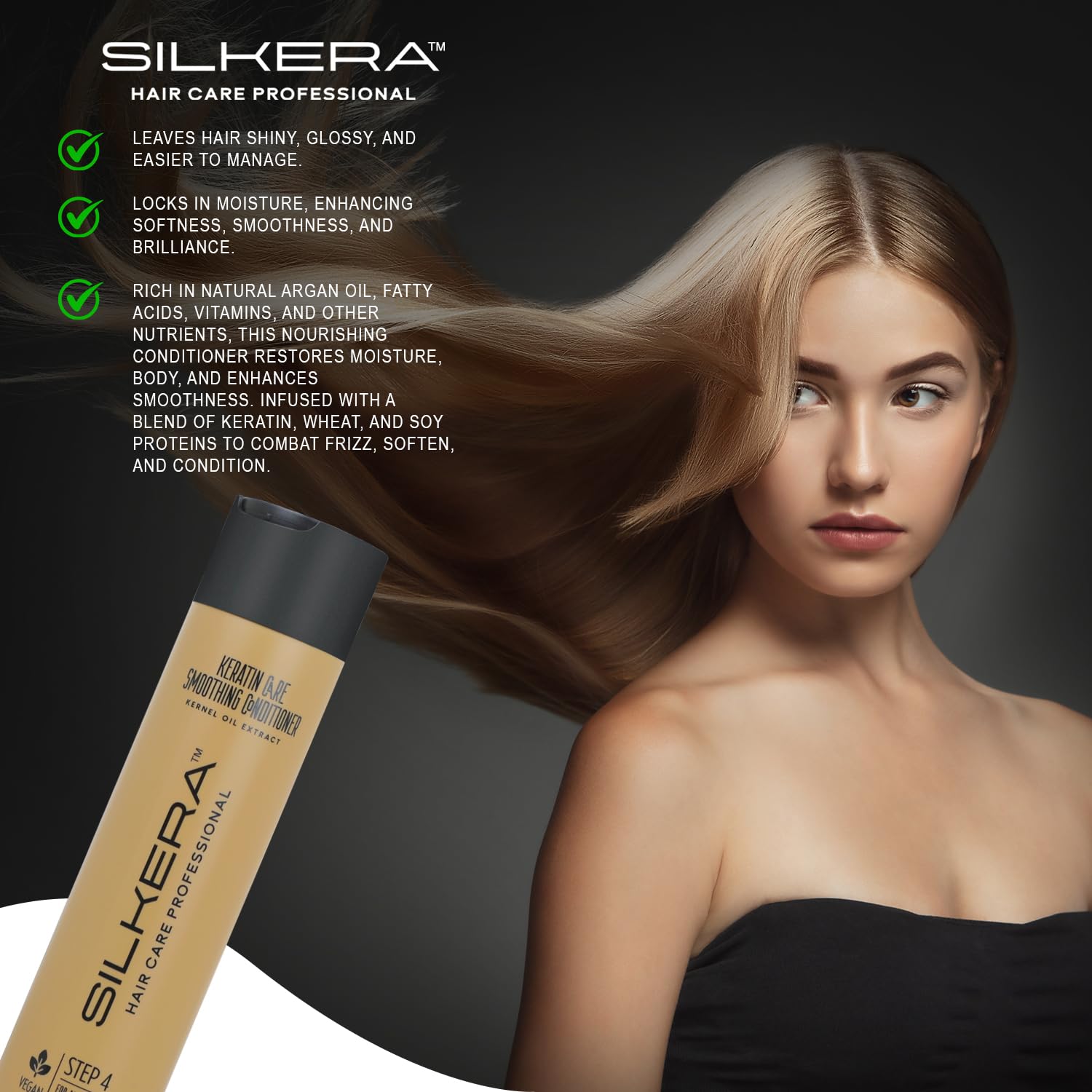 SILKERA Keratin Care Smoothing Conditioner & Shampoo Combo - Distacart