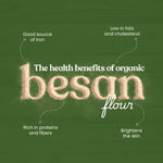 Thumbnail for Bharat Vedica Organic Besan Flour - Organic Besan ka Atta - Distacart