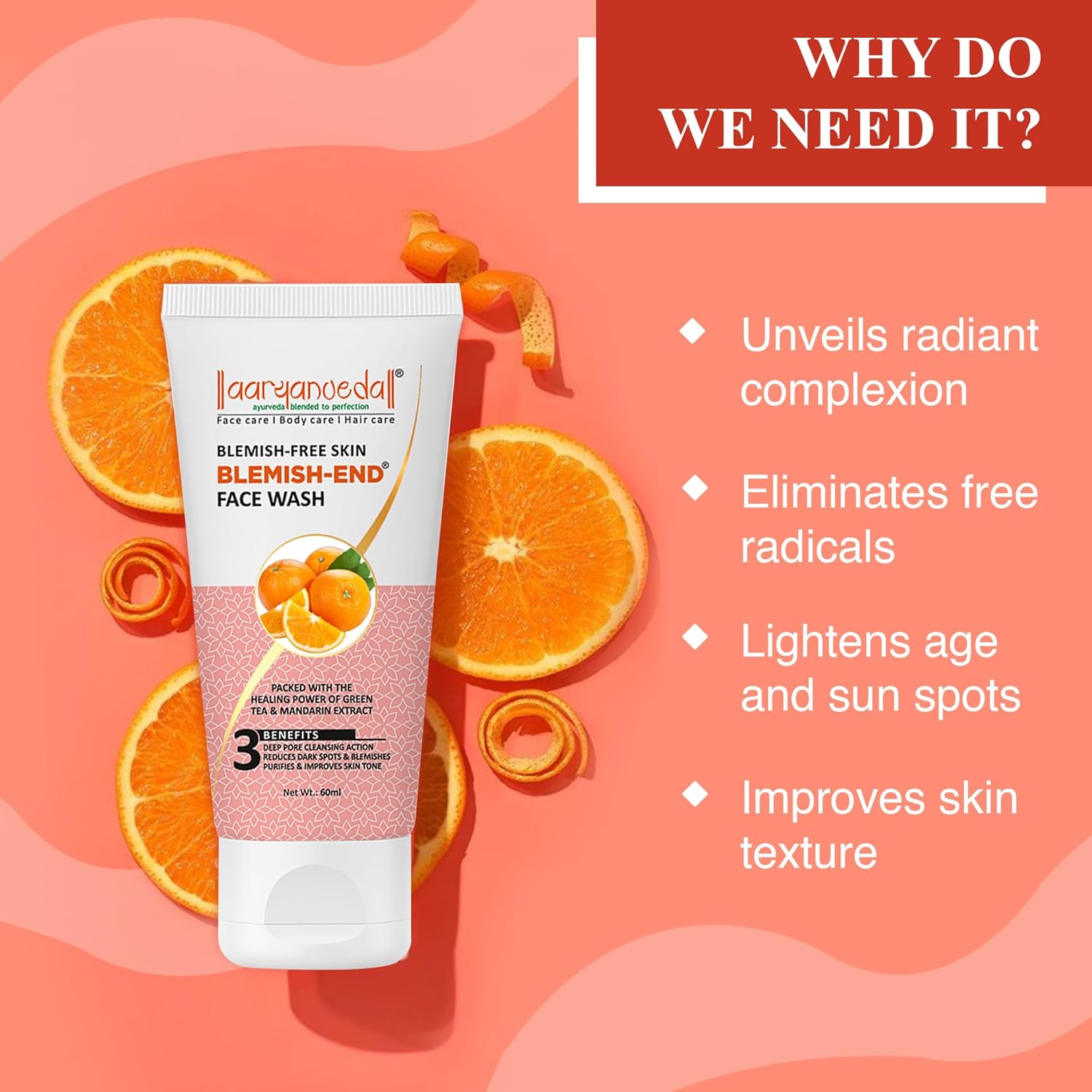 Aryanveda Blemishend Face Wash - Distacart