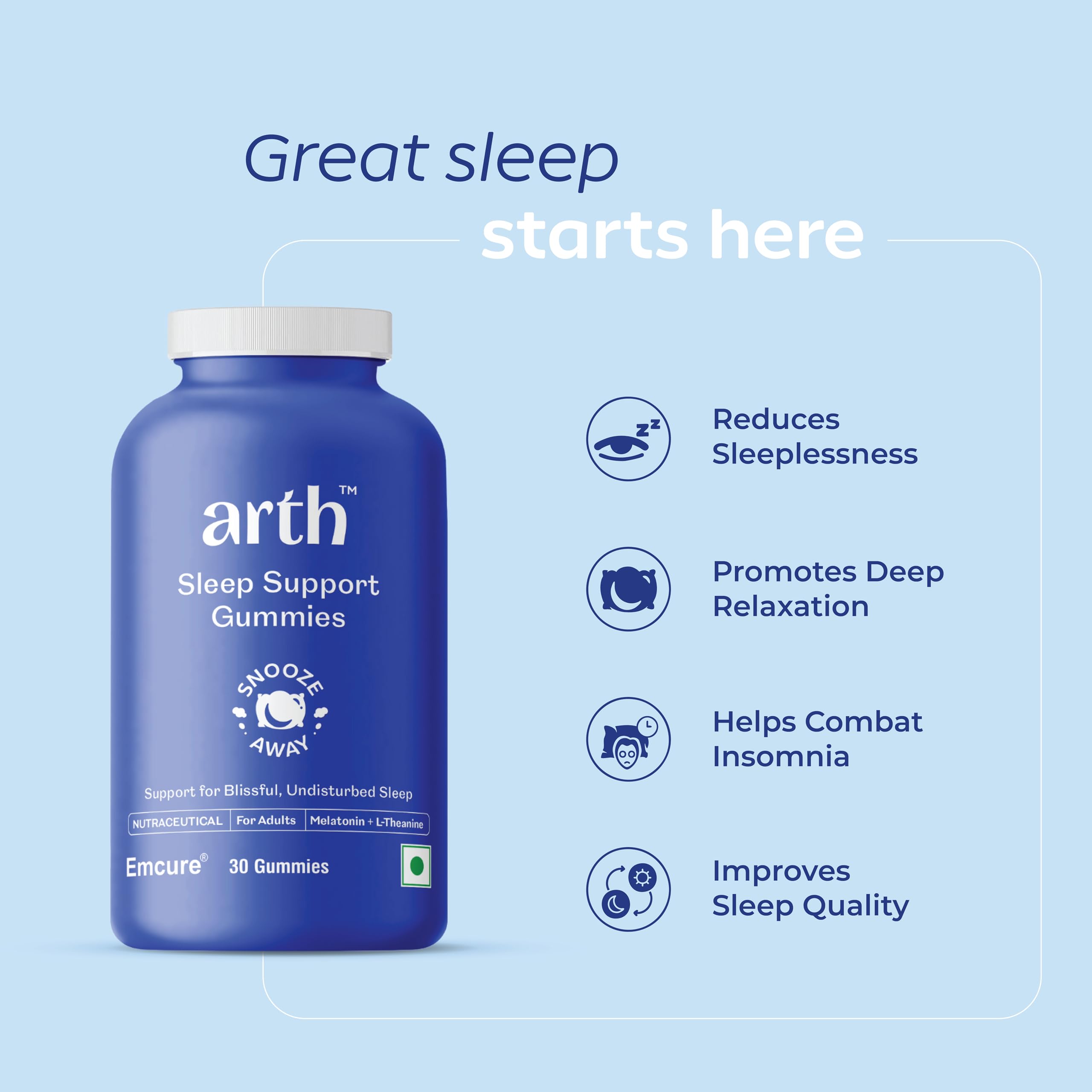 Arth Melatonin 5 Mg Sleep Gummies