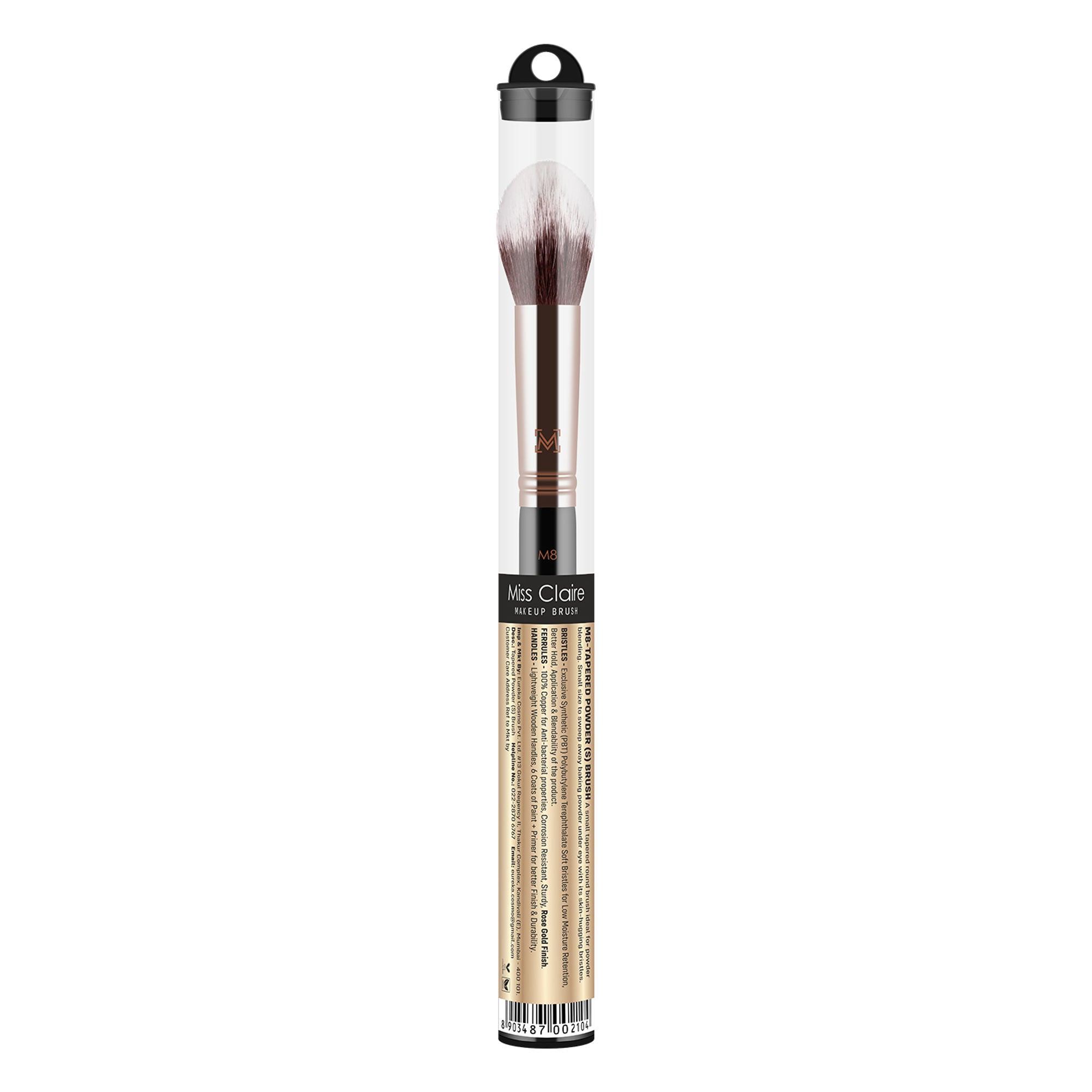 Miss Claire M8 - Tapered Powder (S) Brush - Rose Gold