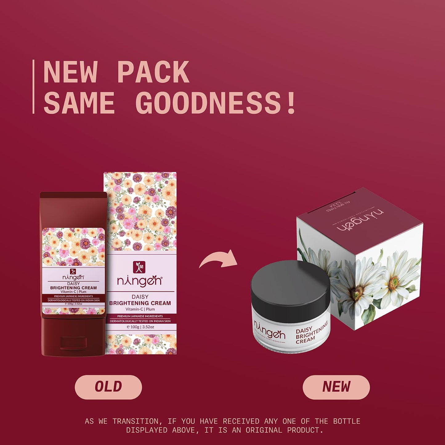 Ningen Daisy Brightening Face Cream - Distacart