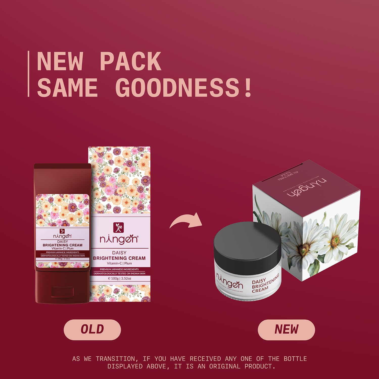Ningen Daisy Brightening Face Cream - Distacart