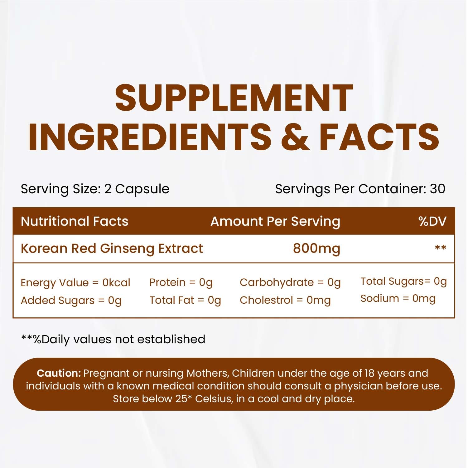 Himalayan Organics Korean Ginseng 800 mg Vegetarian Capsules - Distacart