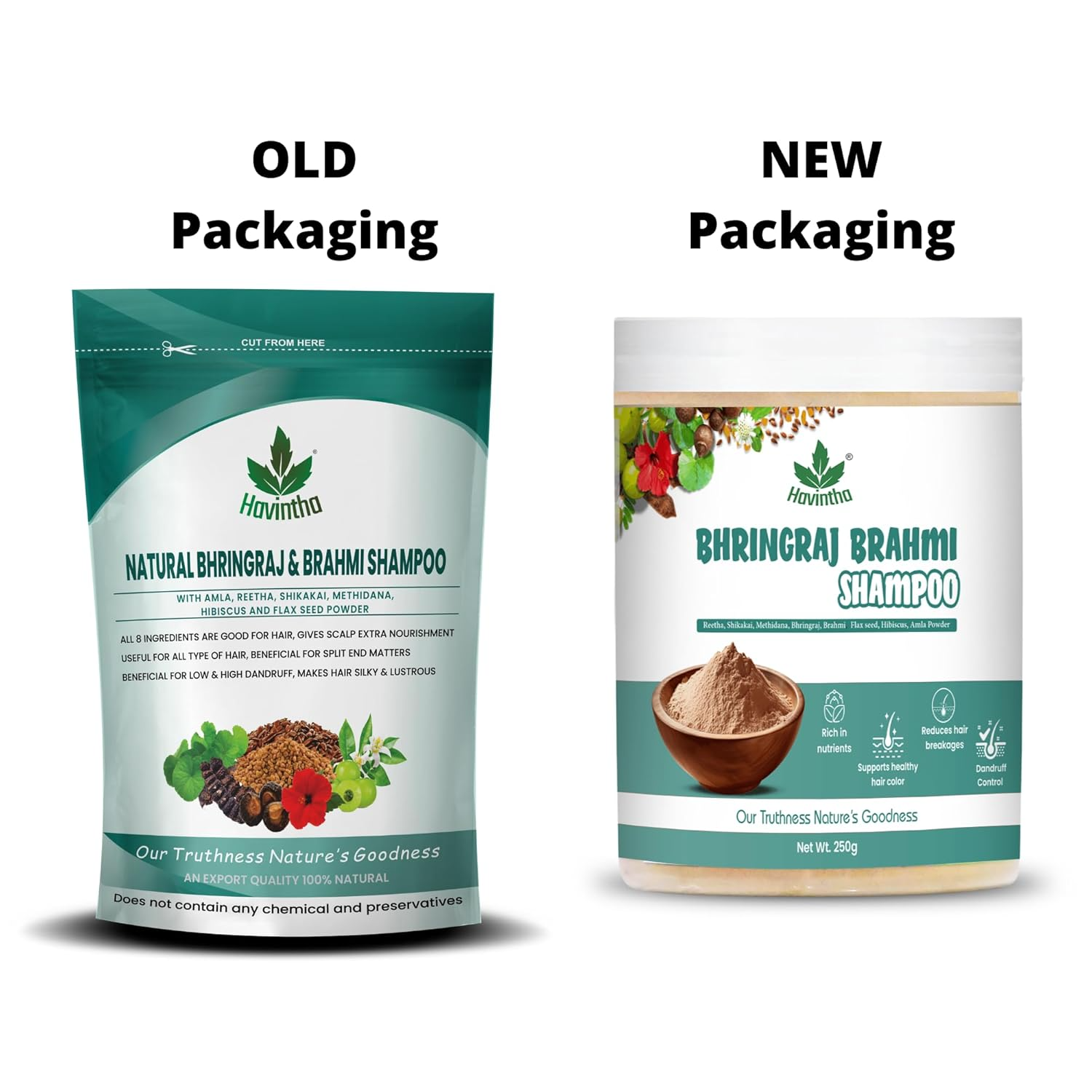 Havintha Natural Bhringraj & Brahmi Shampoo - Distacart