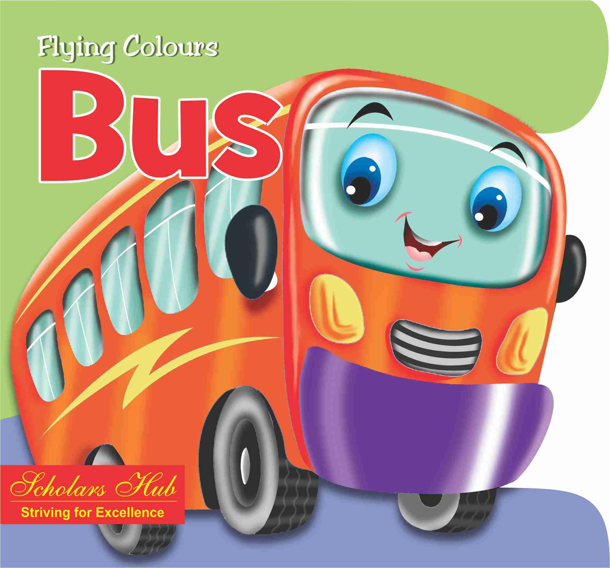 Flying Colours Cut Out Board Book - Bus - Dista