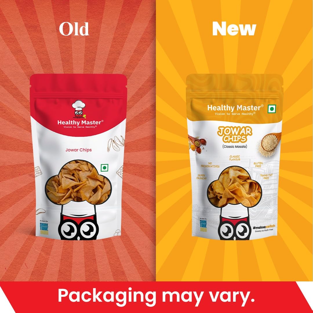 Healthy Master Light & Crispy Jowar Chips | Millet Snacks - Distacart