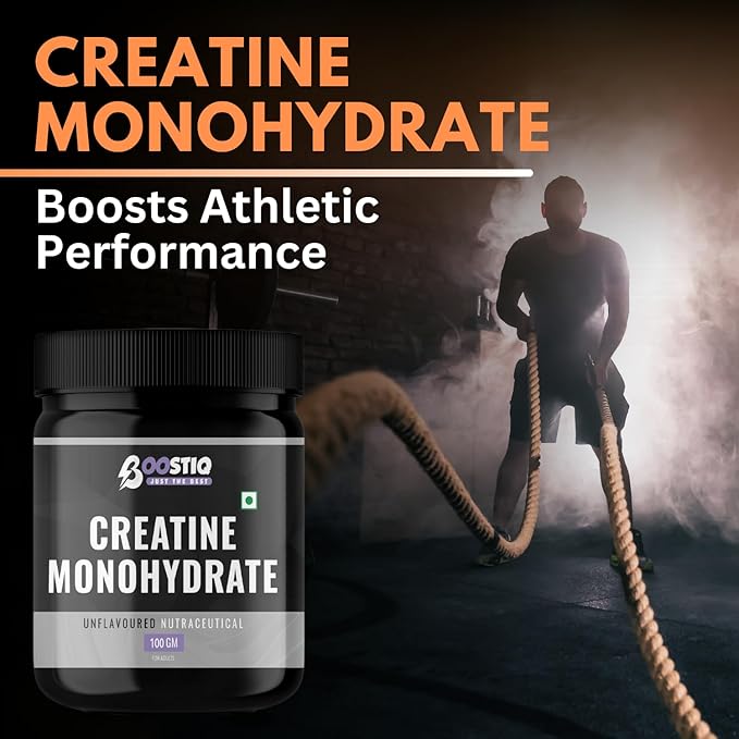 BOOSTIQ Creatine Monohydrate Powder - Unflavoured - Distacart