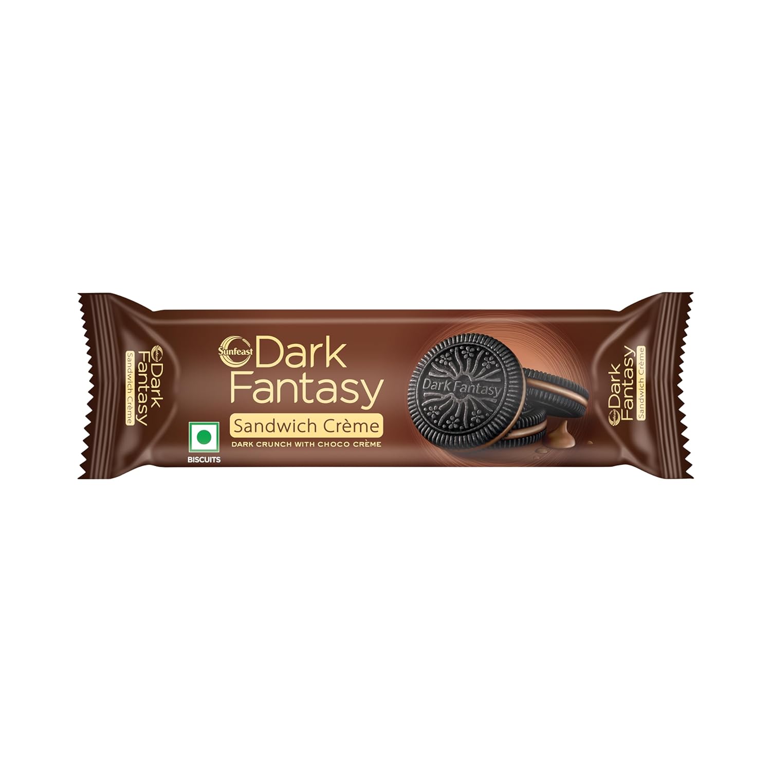 Sunfeast Dark Fantasy Sandwich Creme Dark Crunch With Choco Creme - Distacart