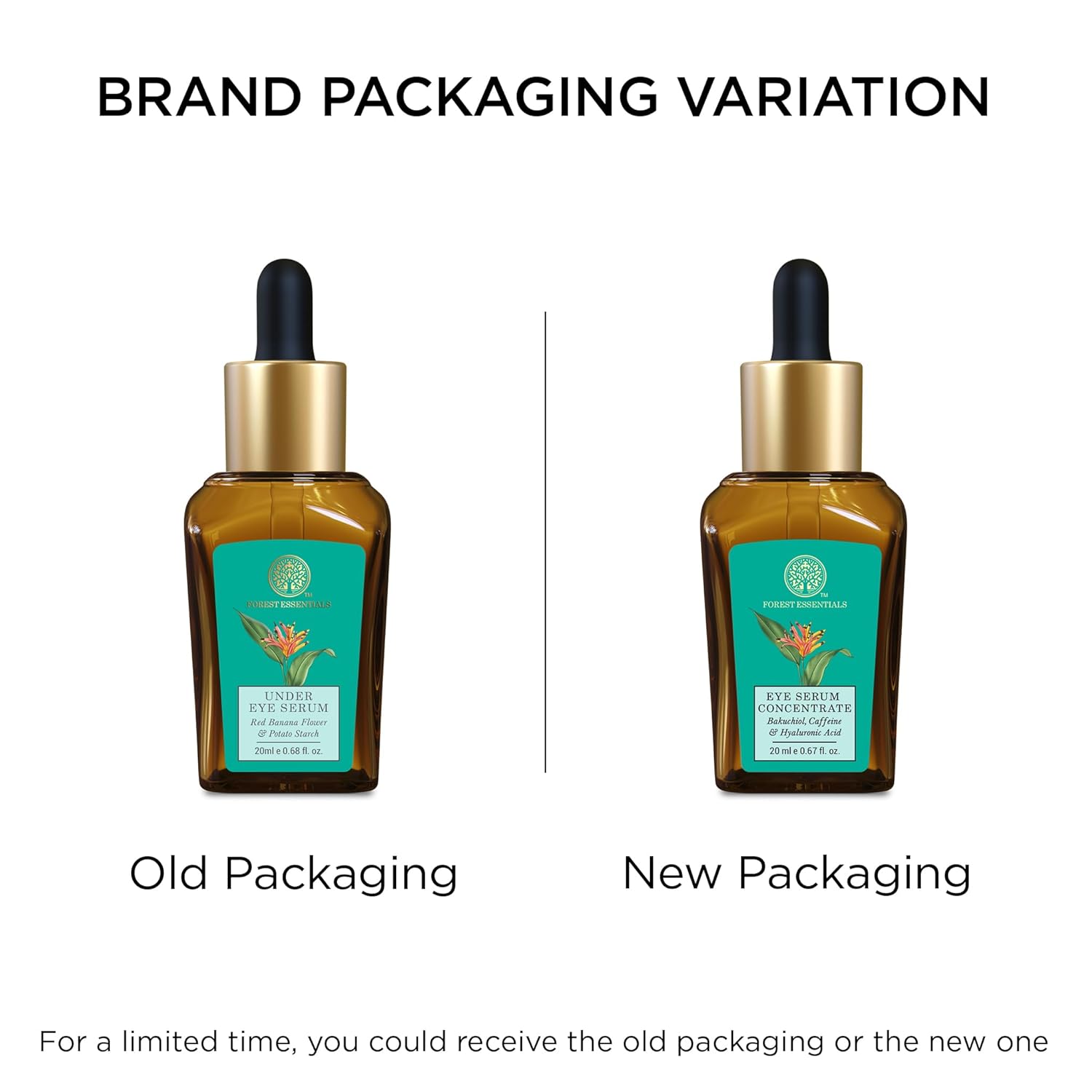 Forest Essentials Under Eye Serum Red Banana Flower & Potato Starch - Distacart