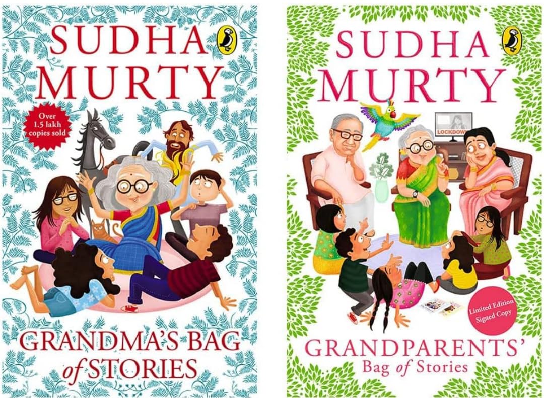 Sudha Murty Book Set- Grandma's Bag of Stories and Grandparents' Bag of Stories