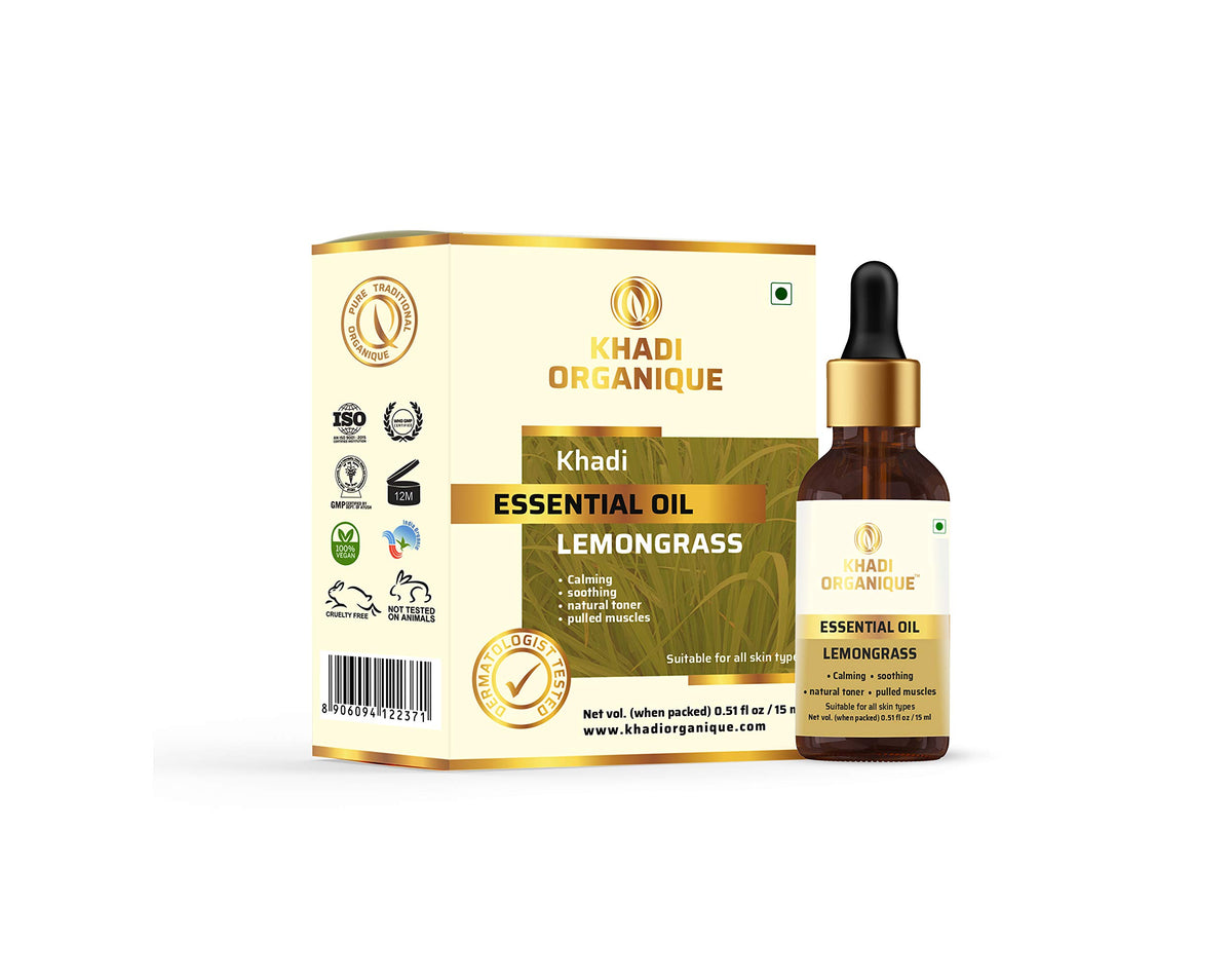 Khadi Organique Lemongrass Essential Oil