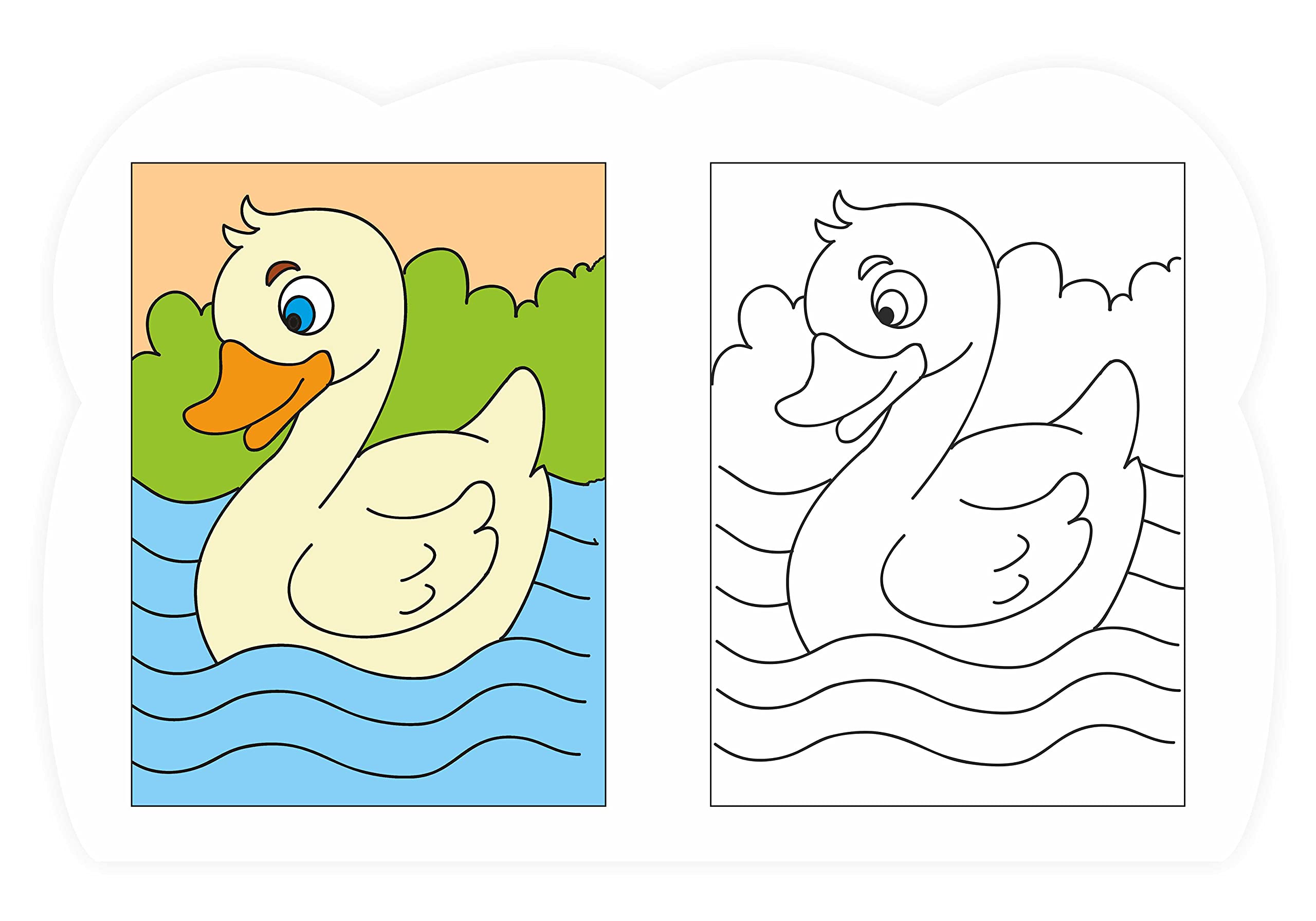 Coloring Book For Kids: Scholars Hub Copy Colour Book - Vol 1, Vol 2 (Set Of 2 Books) (For Ages 3+) | 64 Pages - Dista